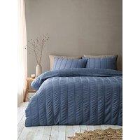 Pineapple Elephant Waffle Textured Seersucker Duvet Cover Set