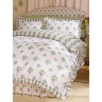Cath Kidston Crest Floral Frill 100% Cotton Duvet Cover Set
