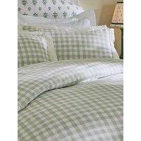 Cath Kidston Painted Gingham Lace 100% Cotton Duvet Cover Set
