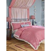 Cath Kidston Painted Gingham Lace 100% Cotton Duvet Cover Set