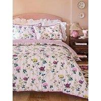 Cath Kidston Climbing Rose Stripe 100% Cotton Duvet Cover Set