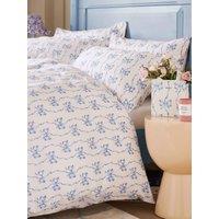 Cath Kidston Ribbon And Bows 100% Cotton Duvet Cover Set
