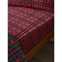 Catherine Lansfield Tartan Check Fitted Sheet