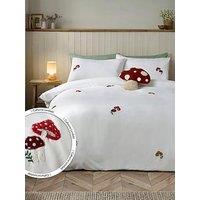 Catherine Lansfield Woodland Crochet Duvet Cover Set
