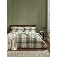 Catherine Lansfield Brushed 100% Cotton Troon Check Duvet Cover Set