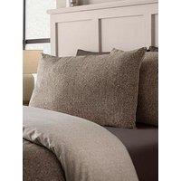 Catherine Lansfield Brushed 100% Cotton Herringbone Duvet Cover Set