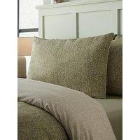 Catherine Lansfield Brushed 100% Cotton Herringbone Duvet Cover Set