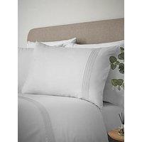 Catherine Lansfield Pintuck Easy Iron Percale Duvet Cover Set