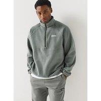 Columbia Men'S Half Zip Sherpa Fleece Sweatshirt - Green