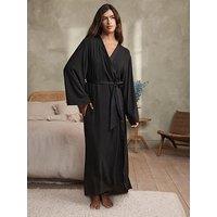 B By Ted Baker Lyocell And Wool Blend Cardigan Black Robe - Black