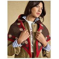 Joules Kendra Rose Triangle Scarf - Brown