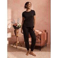 B By Ted Baker Lyocell And Wool Blend Pyjamas Set - Black