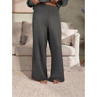 B By Ted Baker Womens Pipe Wide Leg Piping Detail Lounge Trousers - Grey