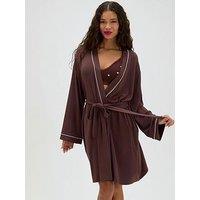 Boux Avenue Belted Robe - Brown