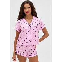 Boux Avenue Polka Dot Short Pj Set - Pink