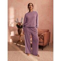 B By Ted Baker Womens Side Stripe Lounge Sweatshirt Top - Pink