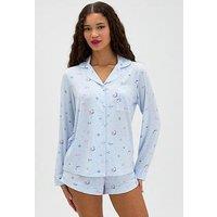 Boux Avenue Boux Avenue Celestial Modal Short Pj Set - Blue Mix