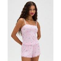 Boux Avenue Boux Avenue Celestial Modal Cami Pj Set - Pink Mix