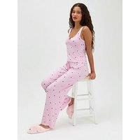 Boux Avenue Boux Avenue Burg Heart Modal Pyjama Set - Pink Mix