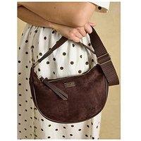 Joules Suedette Moon Cross Body Bag - Brown