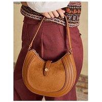 Joules Crossbody Saddle Bag - Brown