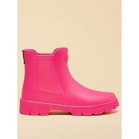 Joules Raindance Eva Lightweight Ankle Wellies - Bright Pink
