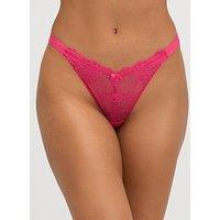 Boux Avenue 3 Pack Fran Lace Thongs - Pink Mix
