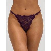 Boux Avenue Brooke Lace G-String Thong - Plum