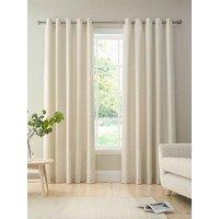 Bianca Fine Linens Chenille Stripe Eyelet Curtains