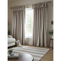 Catherine Lansfield Brushed Texture Ruffle Frill Tab Top Curtains