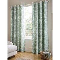 Catherine Lansfield Arla Floral Eyelet Curtains