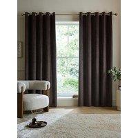 Catherine Lansfield Super Thermal Blackout Matt Velour Eyelet Curtains