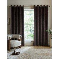 Catherine Lansfield Super Thermal Blackout Matt Velour Eyelet Curtains