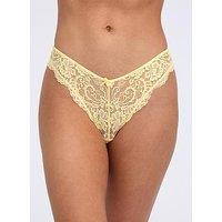 Boux Avenue Emma Thong - Butter Yellow