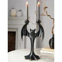 Festive Polyresin Bat Candle Stick