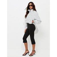 New Look Bengaline Capri Trousers - Black