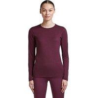 Icebreaker Womens 100% Wool Breathable Odour Resistant T-Shirt - Burgundy