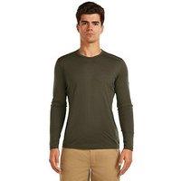 Icebreaker Mens 200 Oasis Long Sleeve Crew Baselayer Top - Khaki