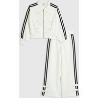 River Island Girls Drummer Bomber Tracksuit Set - Cream