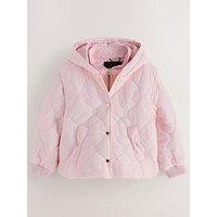 Ted Baker Girls' 3-In-1 Quilted Hooded Jacket With Borg Lining Detail - Pink