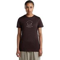 Icebreaker Women Merino 150 Tech Lite Graphic T-Shirt - Brown