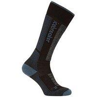 Icebreaker Womens Merino Blend Over-The-Calf Cushioned Ski Socks - Black