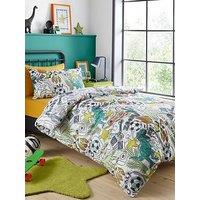 Bedlam Doodle Zoom Duvet Cover Set In Multi