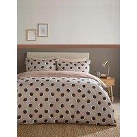 Fusion Polka Spot Duvet Cover Set In Natural