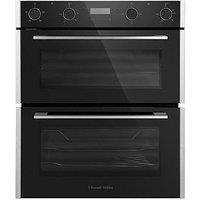 Russell Hobbs Rh72Deo1003Bs Built-In 92L Electric Double Oven In Black With Stainless Steel Strips? - Oven With Installation
