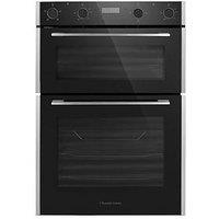 Russell Hobbs Rh89Deo2003Bs Built-In 110L Electric Double Oven In Black With Stainless Steel Strips? - Oven With Installation