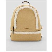 Sorena Valentina Suede Backpack - Beige
