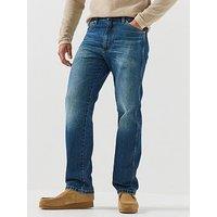 Wrangler Mens Wrangler 13Mwz Original Regular Bootcut Jeans - Dark Blue