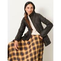 Fatface Women'S Sussex Waxed Jacket With Cord Collar - Brown
