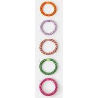 Monsoon Rainbow Cord Hair Tie Set 5 Pack